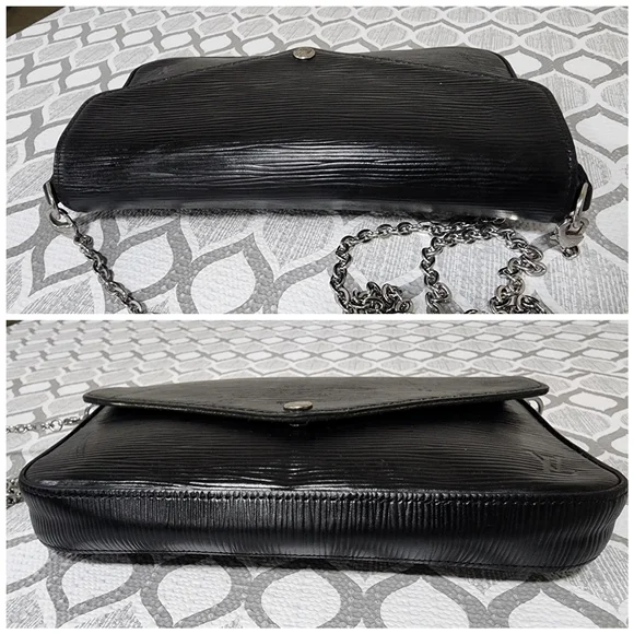 LOUIS VUITTON Epi Felicie Crossbody Bag Black - Picture 9 of 14